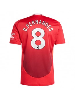 Manchester United Bruno Fernandes #8 Replika Hemmakläder 2024-25 Kortärmad